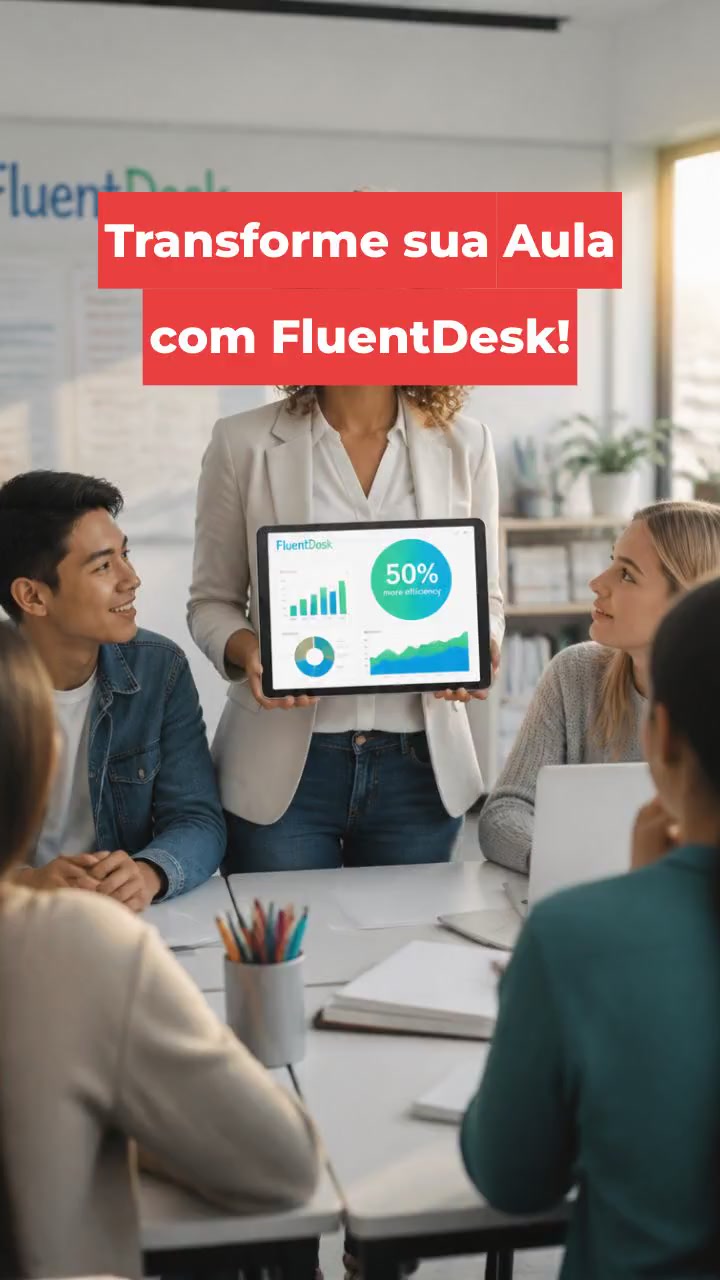 Transforme sua Aula com FluentDesk!
