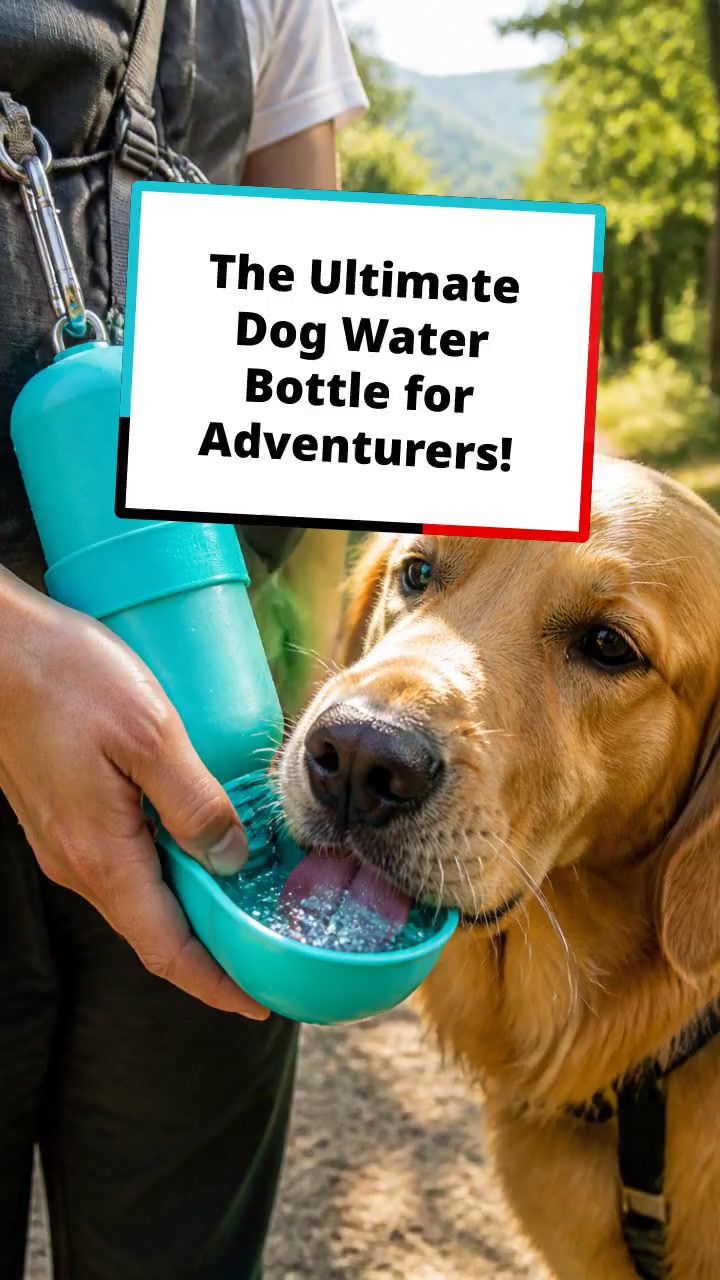 The Ultimate Dog Water Bottle for Adventurers!