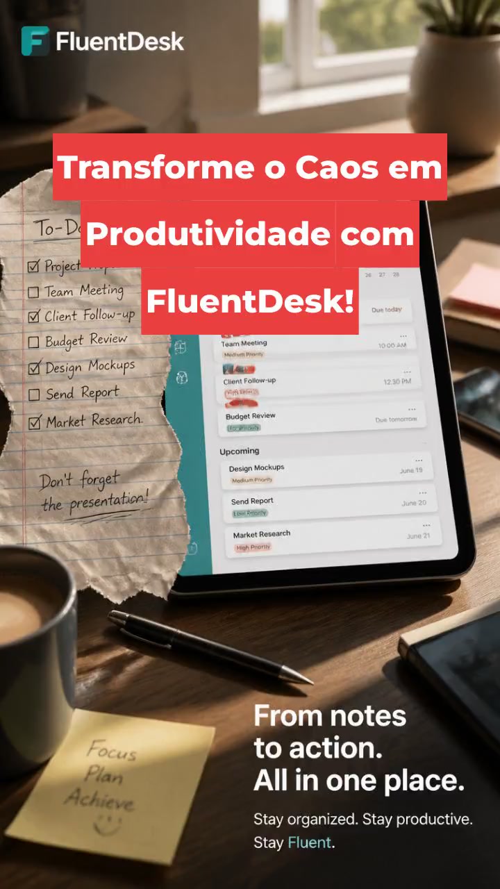 Transforme o Caos em Produtividade com FluentDesk!