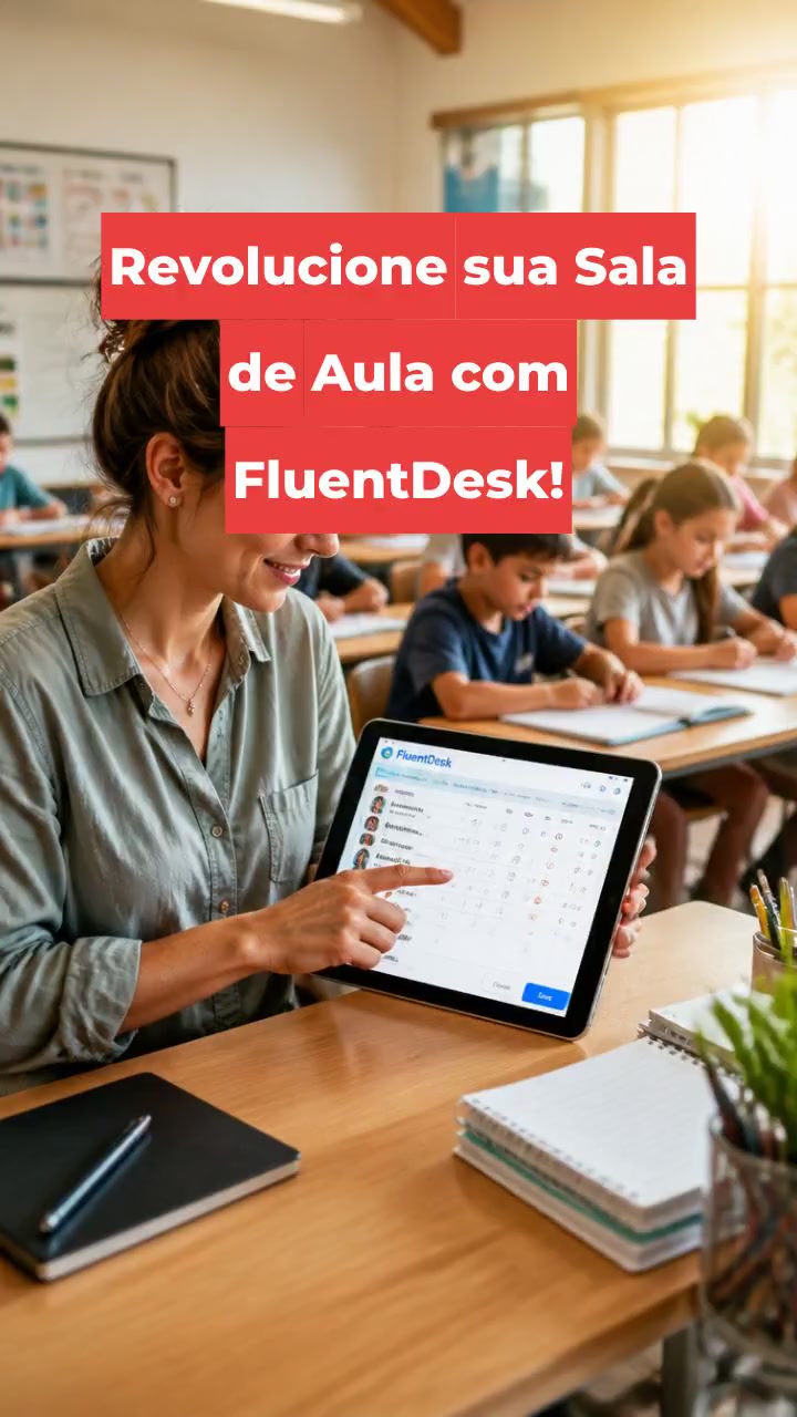 Revolucione sua Sala de Aula com FluentDesk!