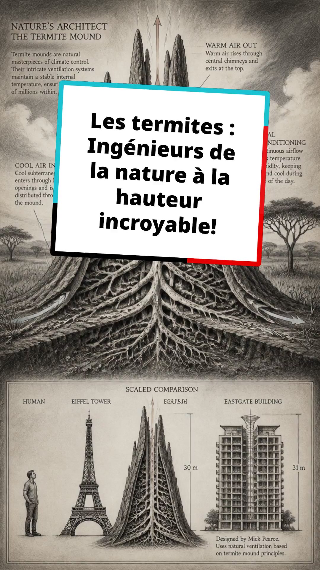 Les termites : Ingénieurs de la nature à la hauteur incroyable!