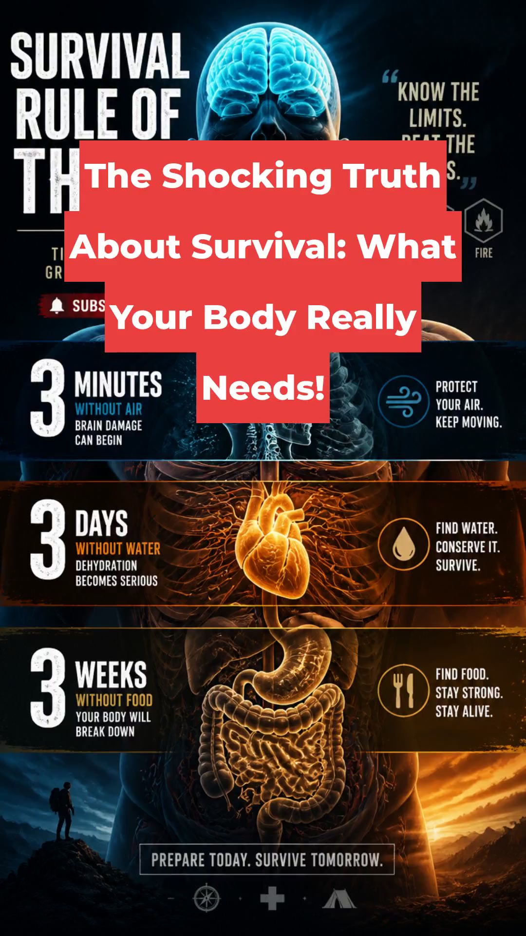 The Shocking Truth About Survival: What Your Body Really Needs!