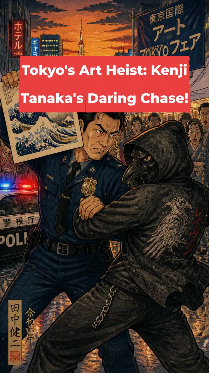 Tokyo's Art Heist: Kenji Tanaka's Daring Chase!