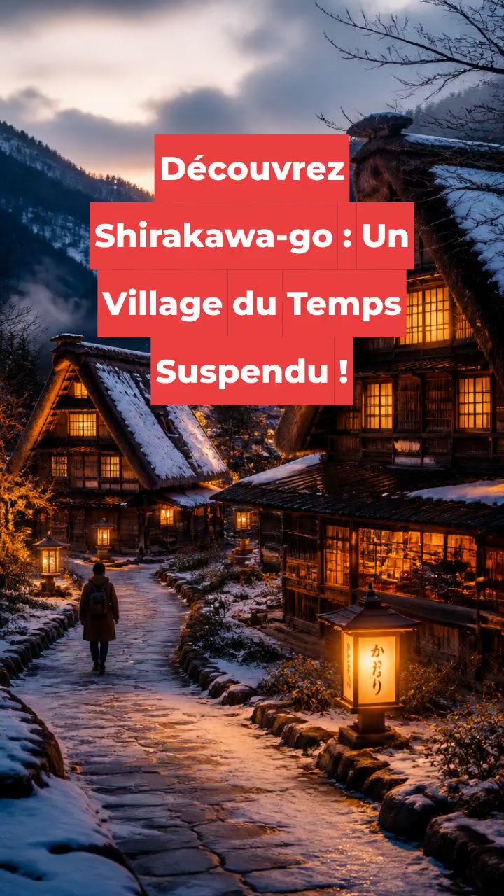 Découvrez Shirakawa-go : Un Village du Temps Suspendu !