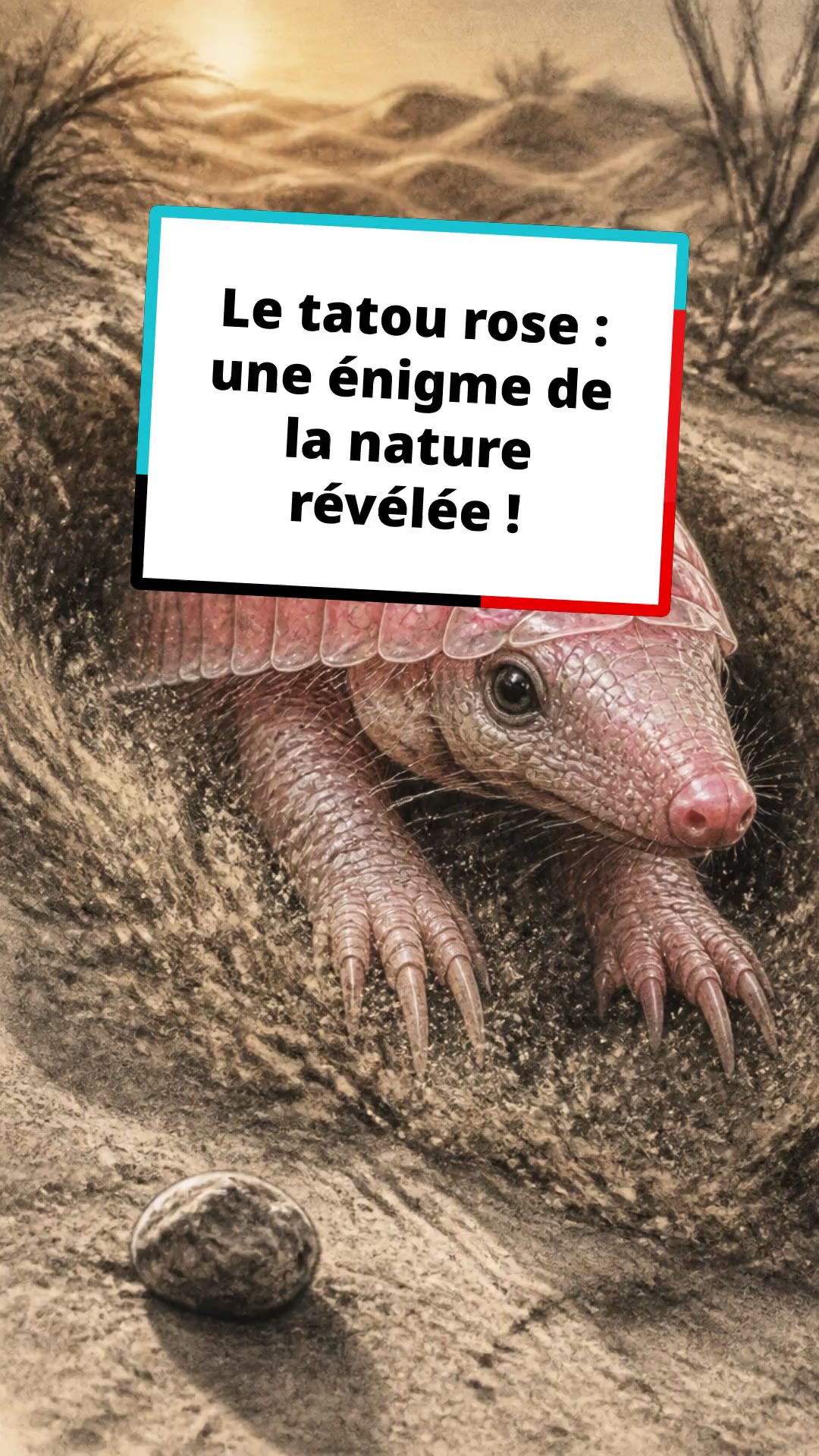 Le tatou rose : une énigme de la nature révélé !