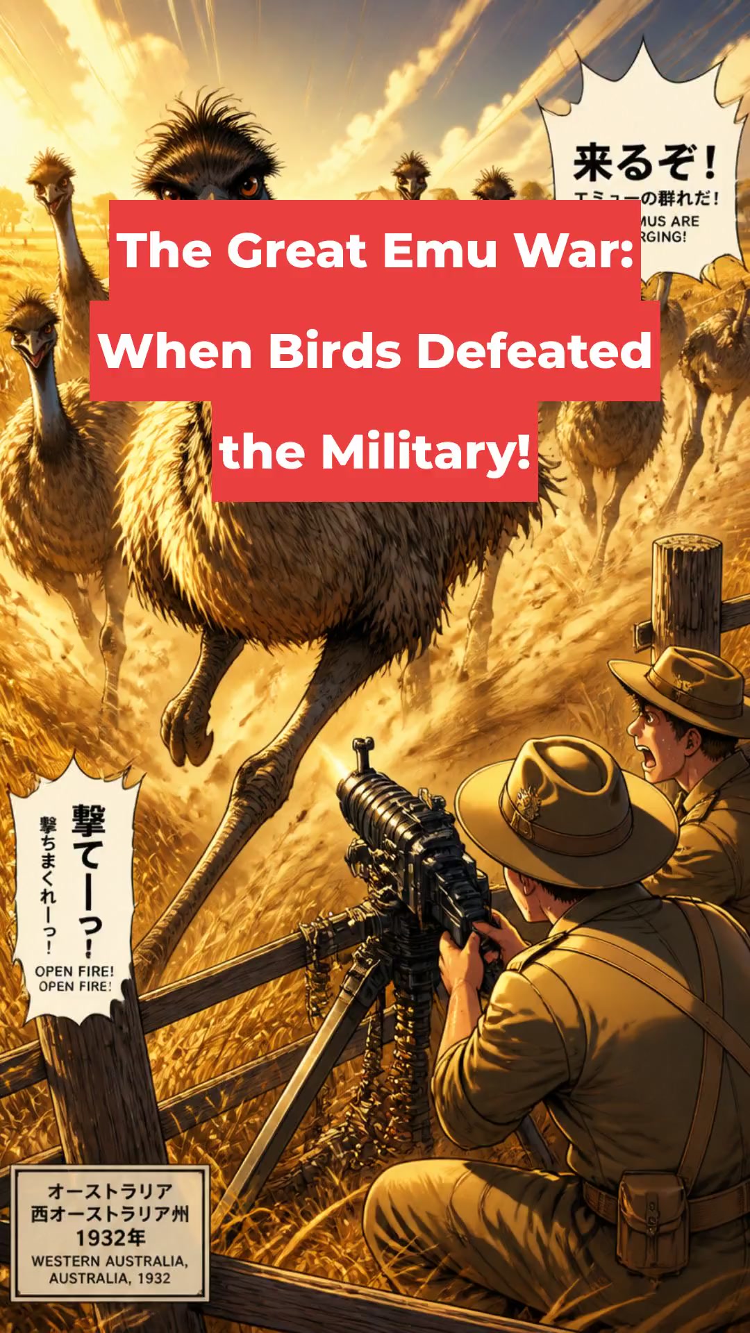 The Great Emu War: When Birds Defeated the Military!