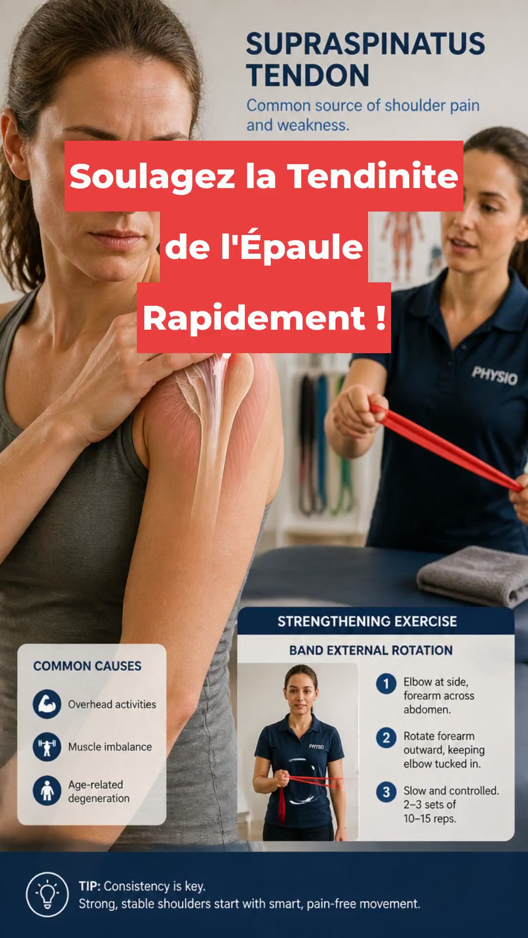 Soulagez la Tendinite de l'Épaule Rapidement !