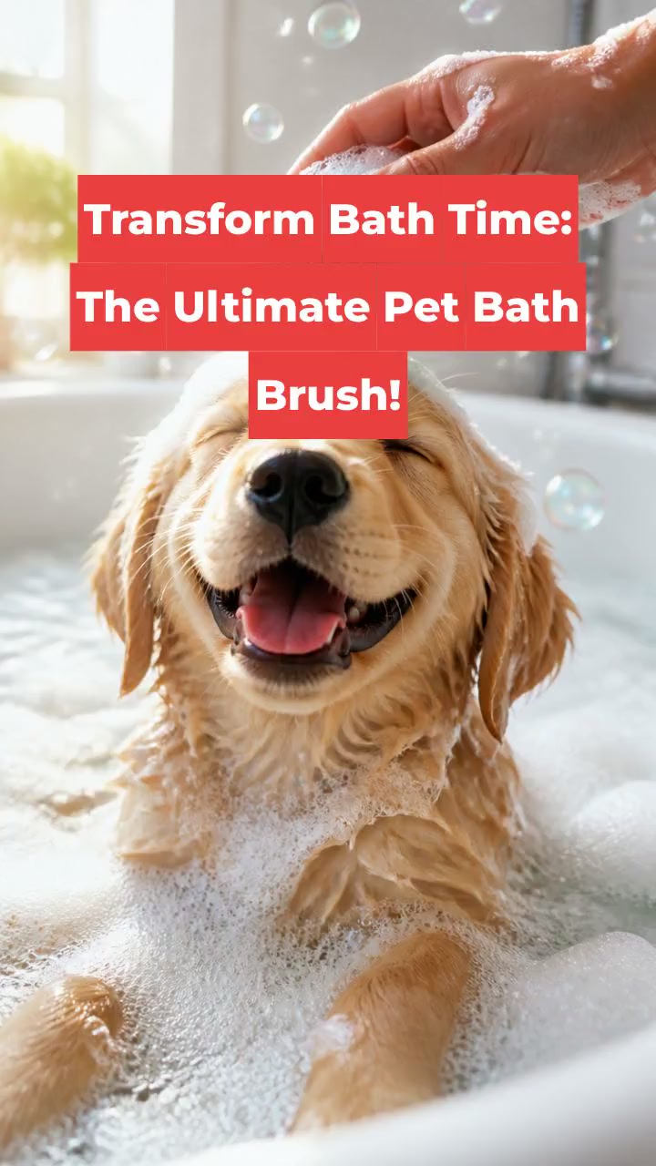 Transform Bath Time: The Ultimate Pet Bath Brush!