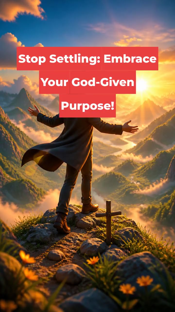 Stop Settling: Embrace Your God-Given Purpose!