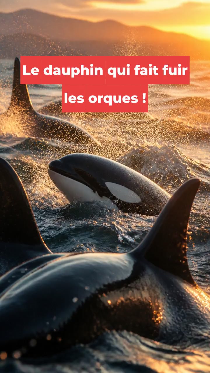 Le dauphin qui fait fuir les orques !