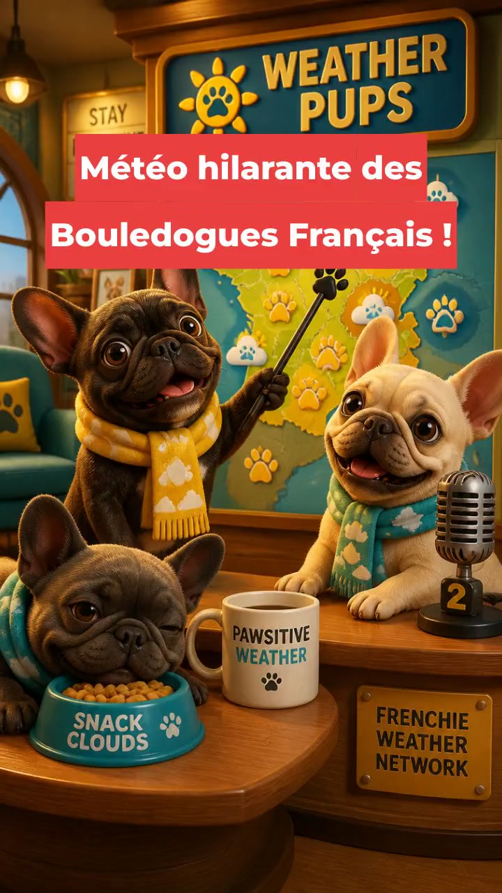 Météo hilarante des Bouledogues Français !