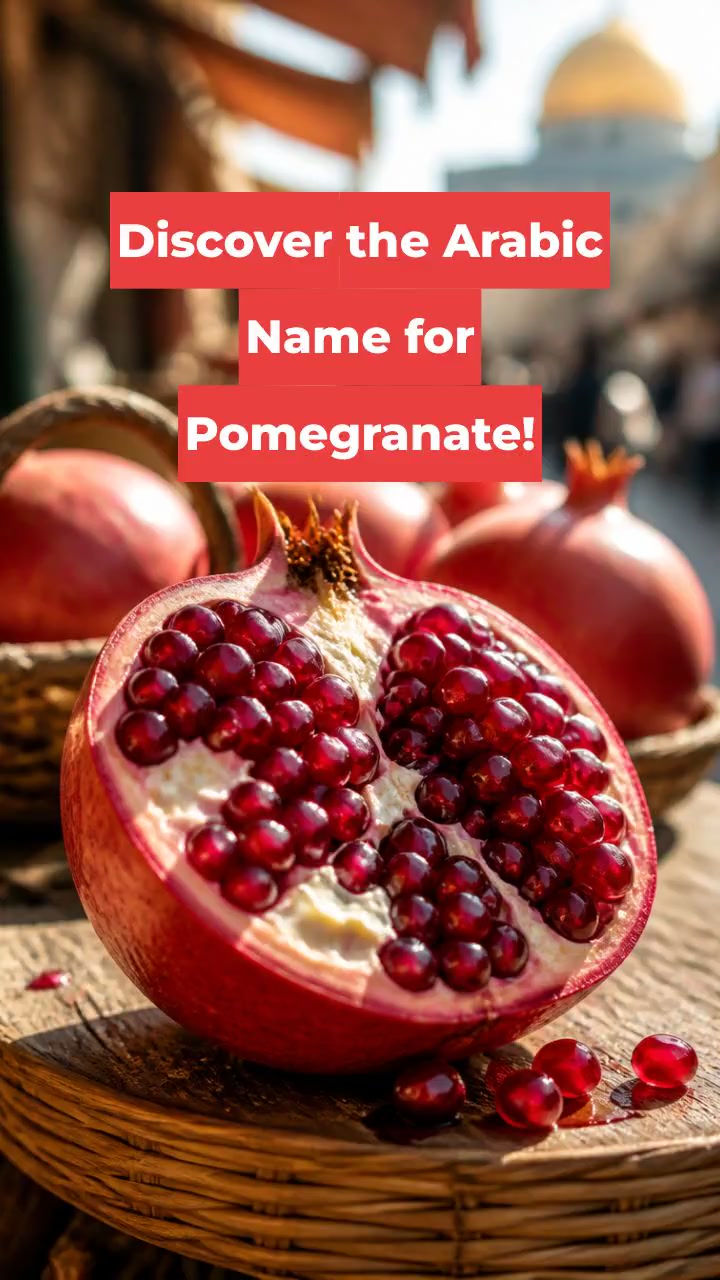 Discover the Arabic Name for Pomegranate!