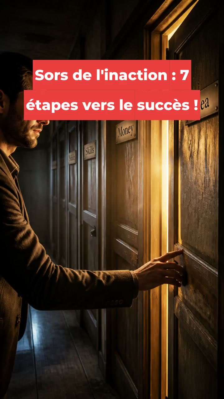 Sors de l'inaction : 7 étapes vers le succès !