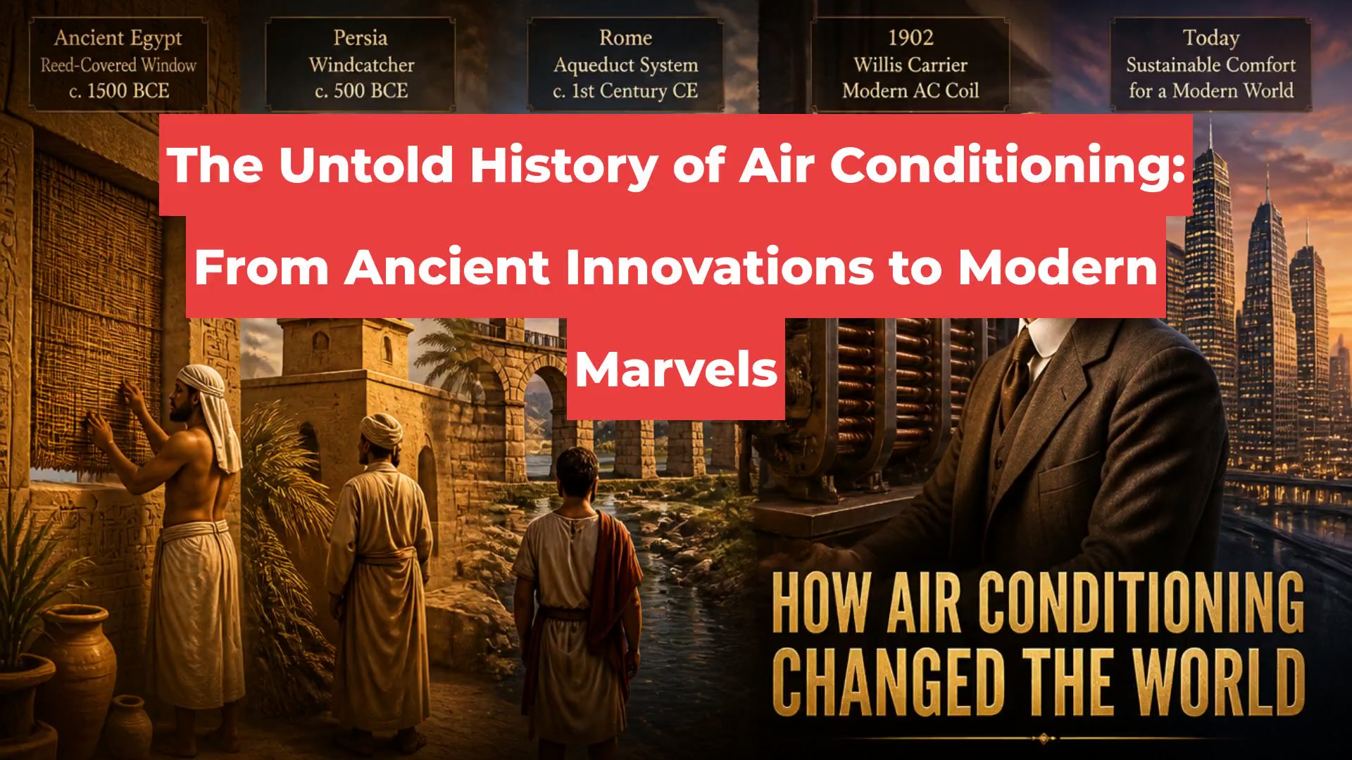 The Untold History of Air Conditioning: From Ancient Innovations to Modern Marvels