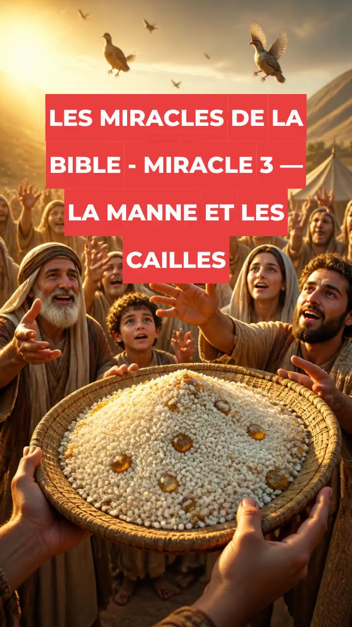 LES MIRACLES DE LA BIBLE - MIRACLE 3 — LA MANNE ET LES CAILLES