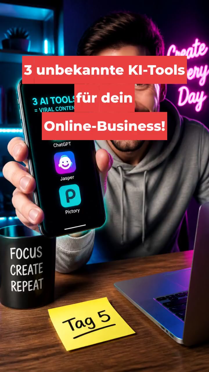 3 unbekannte KI-Tools für dein Online-Business!
