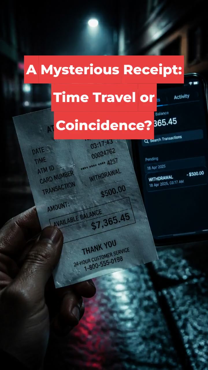A Mysterious Receipt: Time Travel or Coincidence?