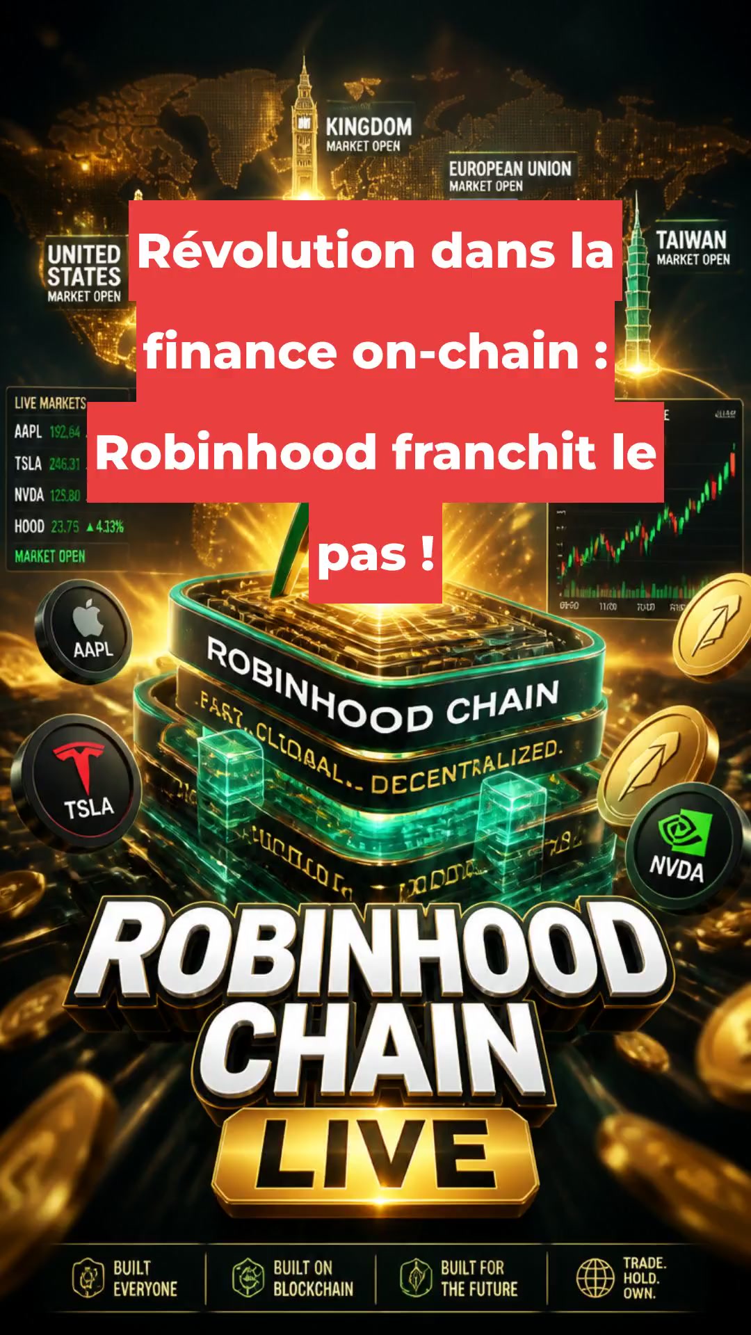 Révolution dans la finance on-chain : Robinhood franchit le pas !