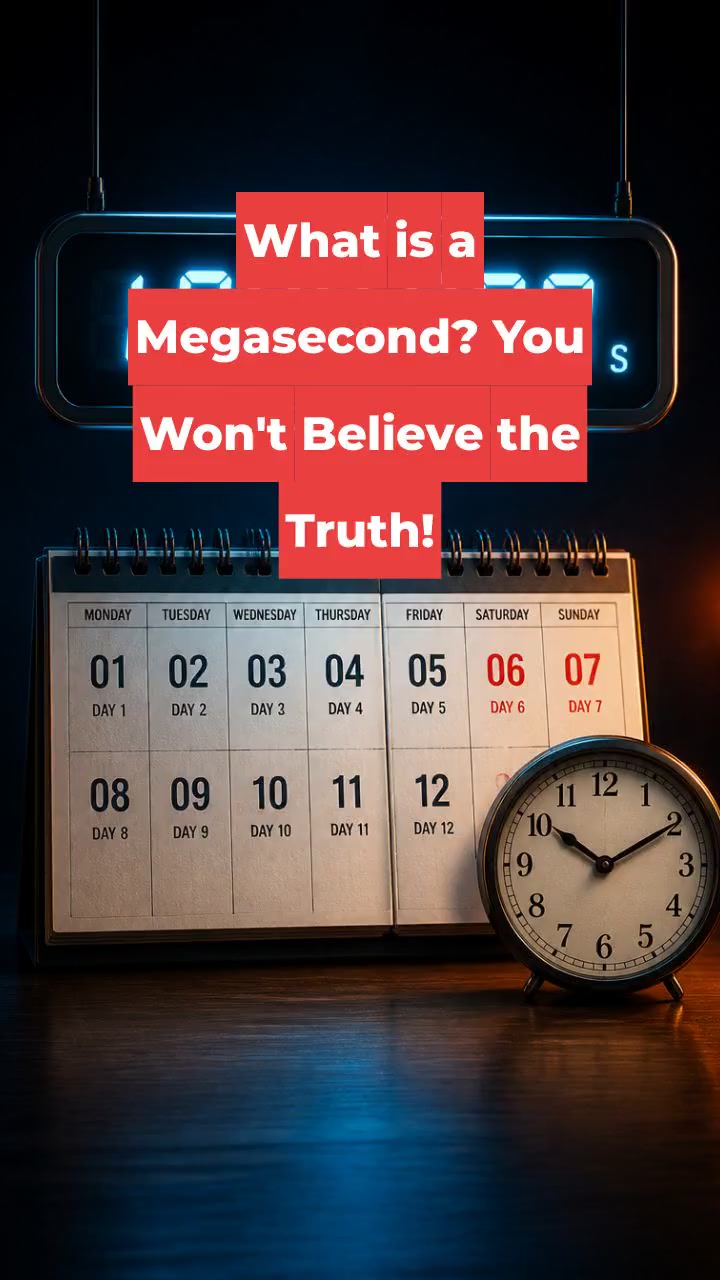 What is a Megasecond? You Won't Believe the Truth!