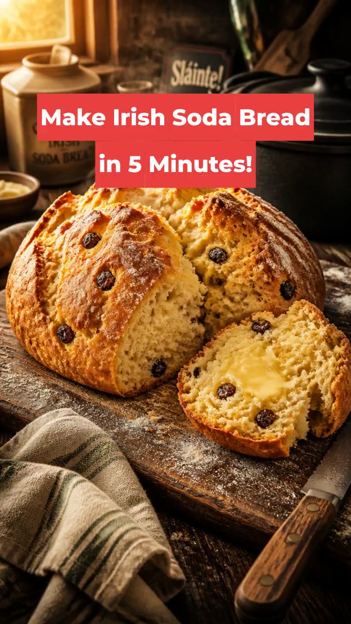 Make Irish Soda Bread in 5 Minutes!