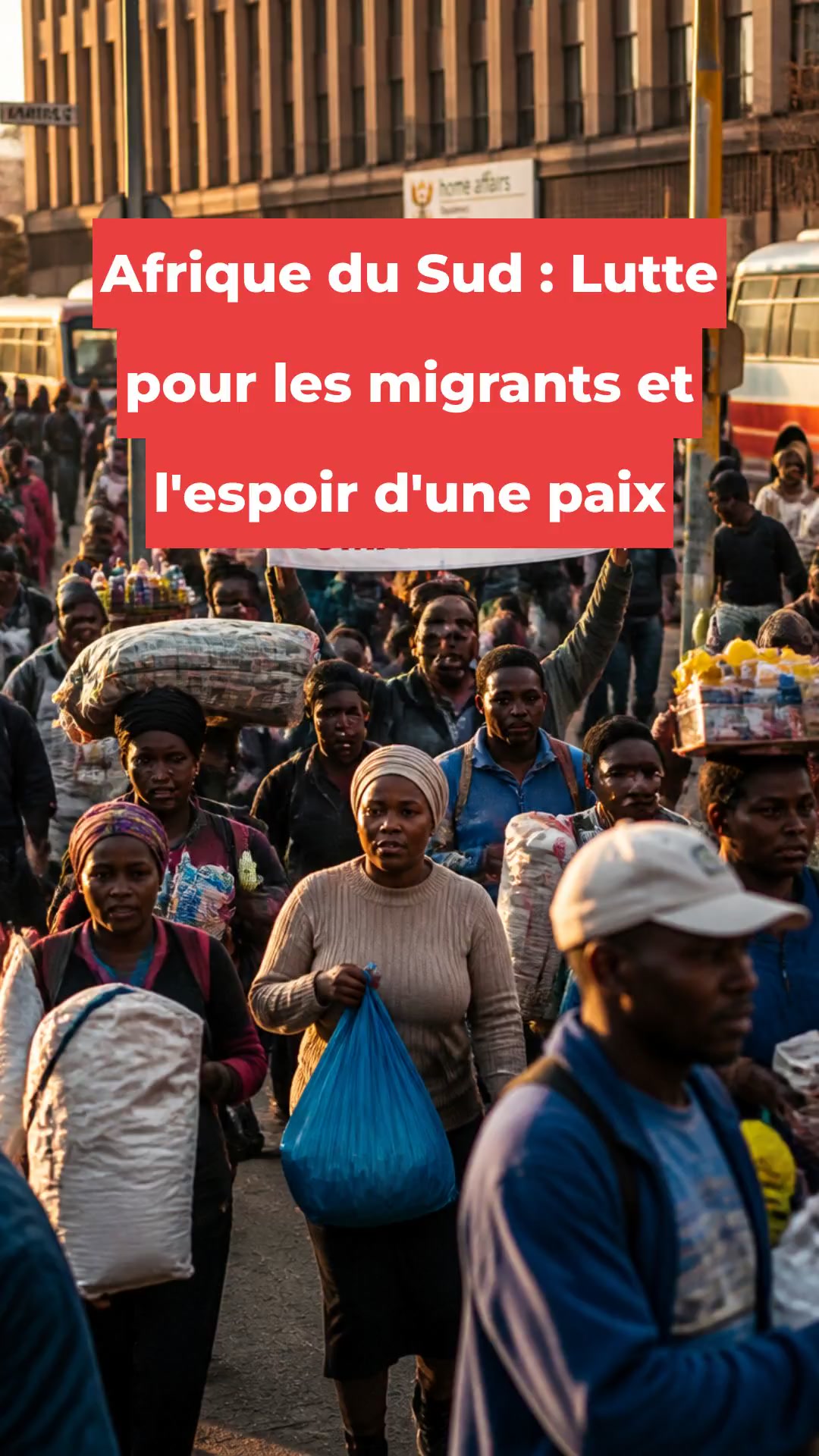 Afrique du Sud : Lutte pour les migrants et l'espoir d'une paix