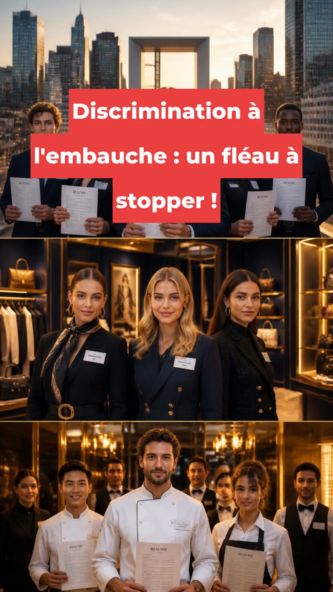 Discrimination à l'embauche : un fléau à stopper !