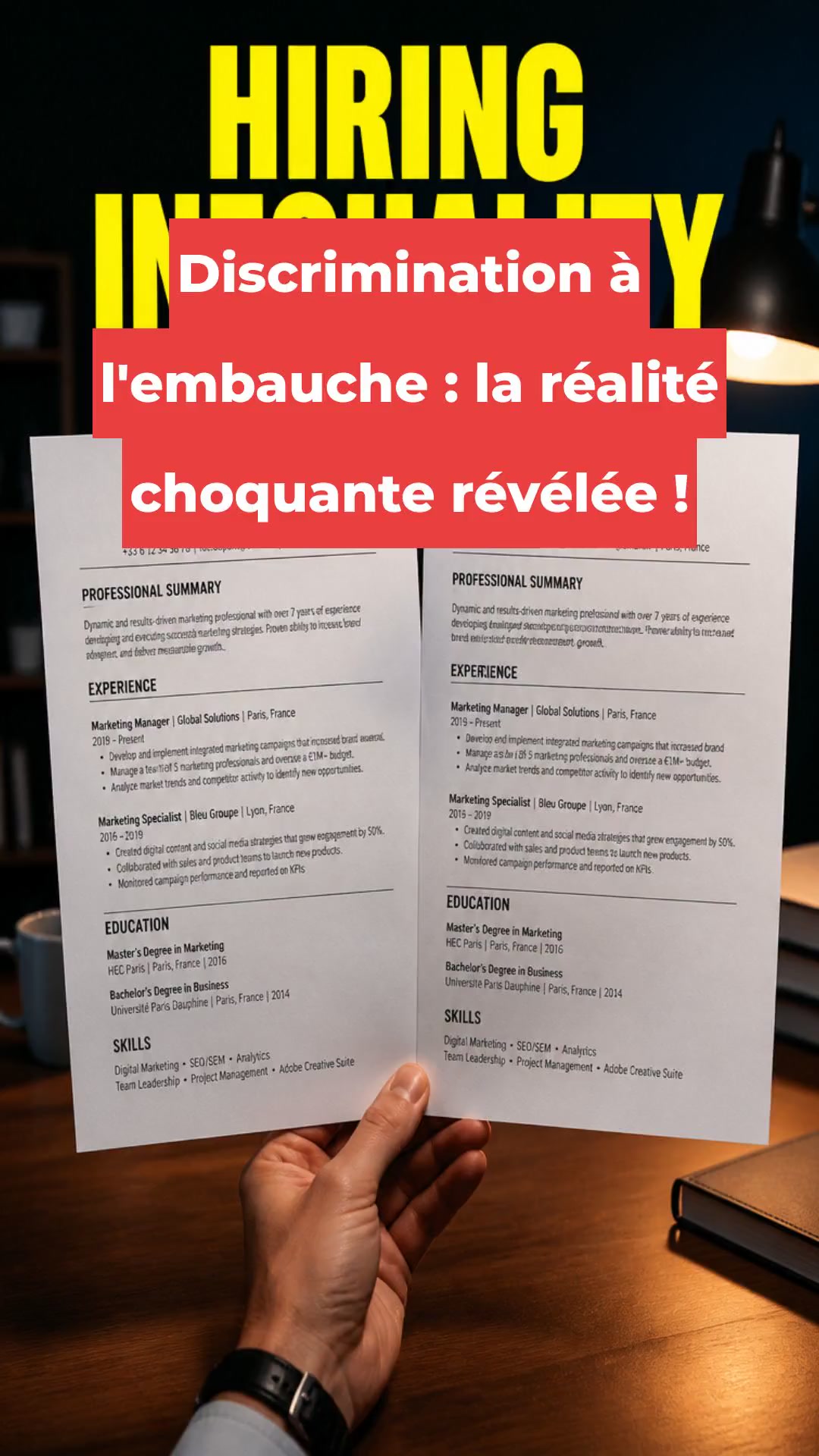 Discrimination à l'embauche : la réalité choquante révélée !