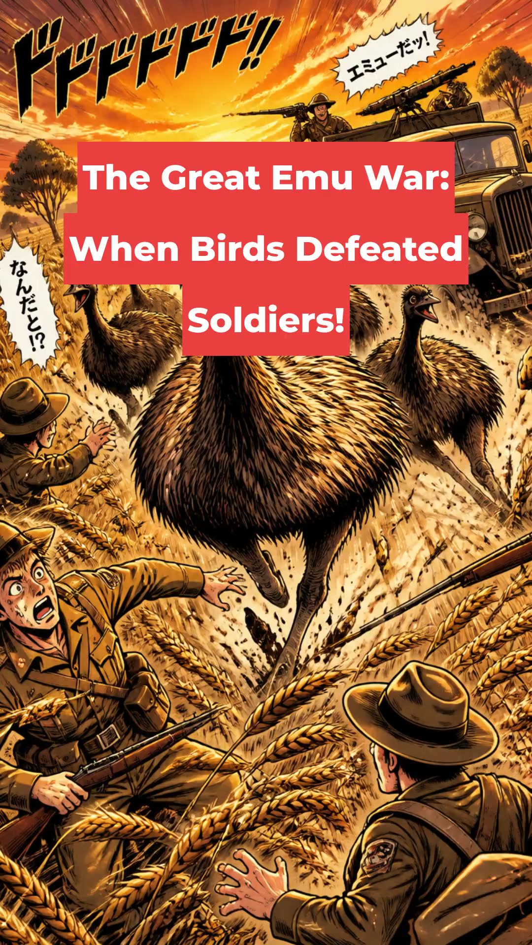 The Great Emu War: When Birds Defeated Soldiers!