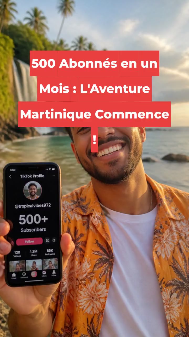 500 Abonnés en un Mois : L'Aventure Martinique Commence !