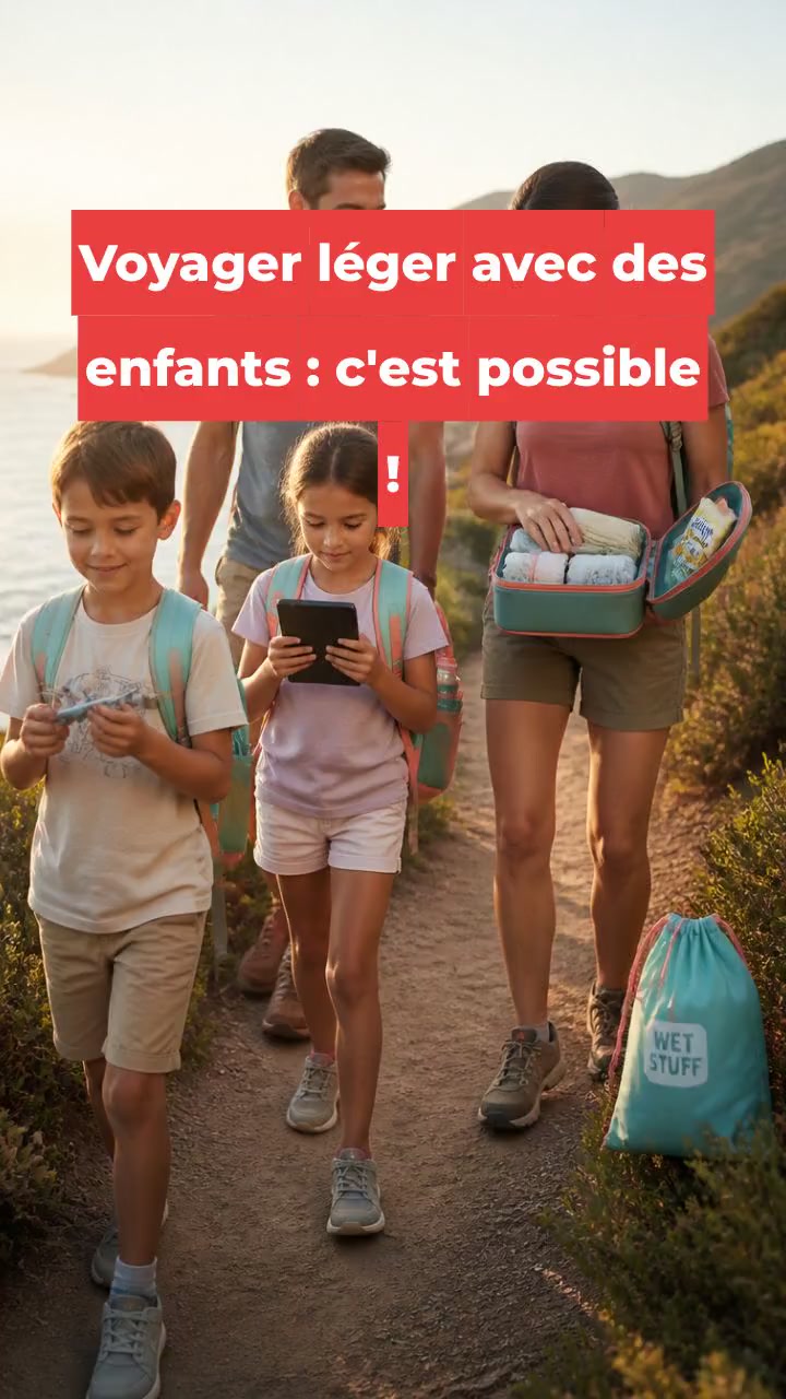 Voyager léger avec des enfants : c'est possible !