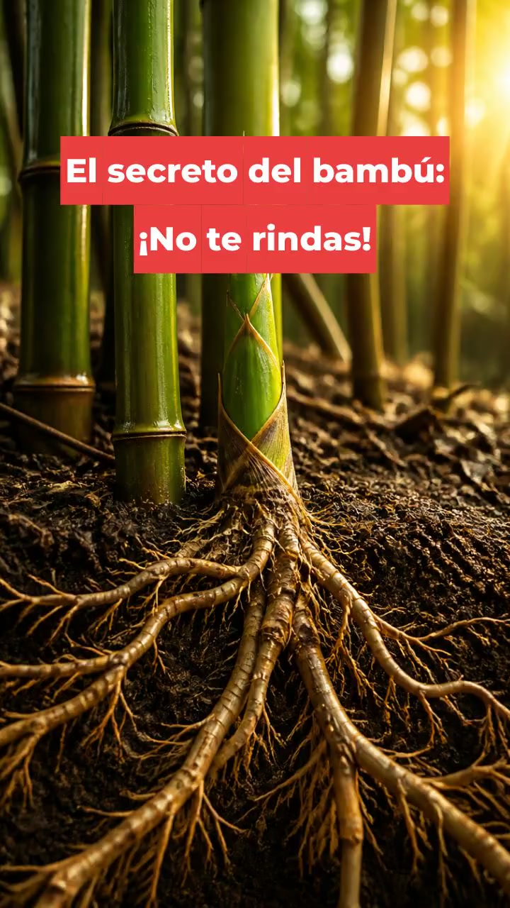 El secreto del bambú: ¡No te rindas!
