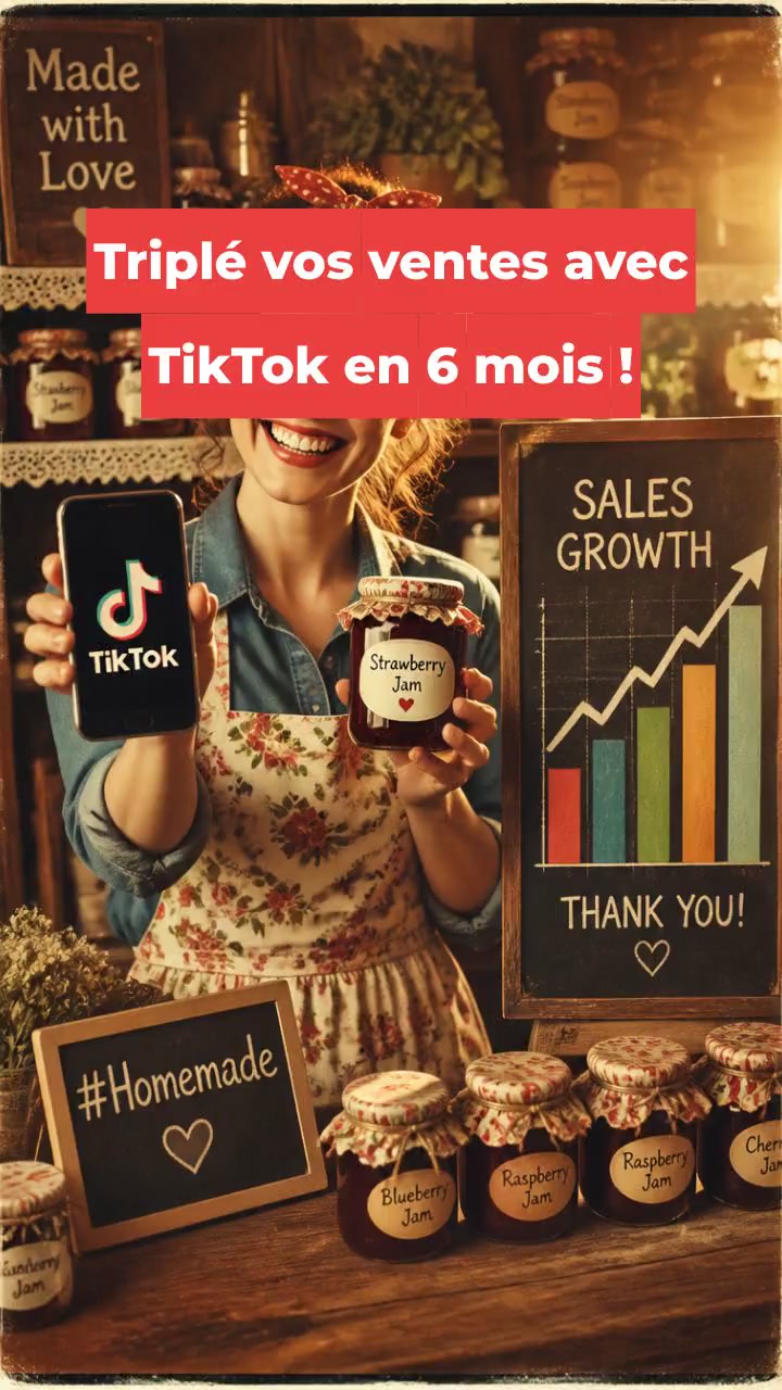 Triplé vos ventes avec TikTok en 6 mois !