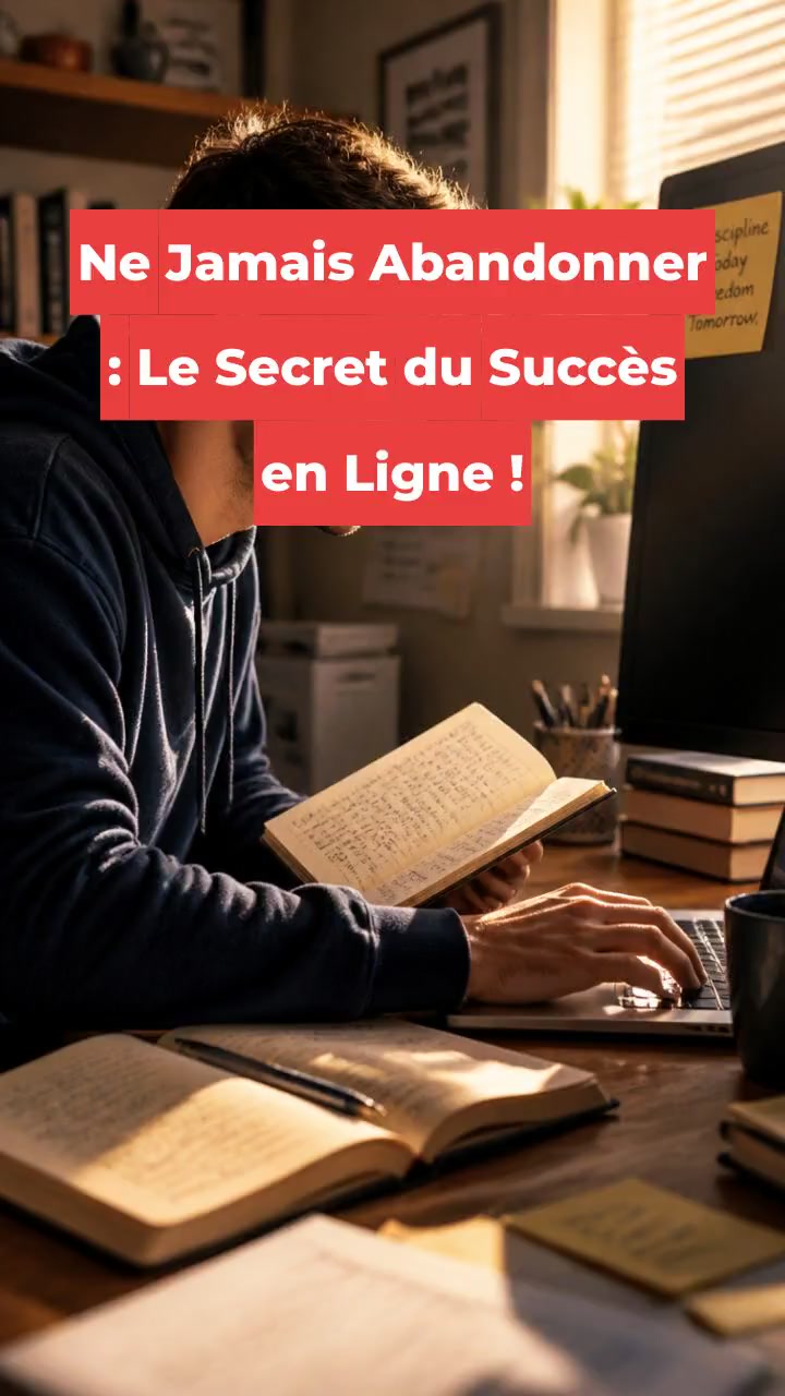Ne Jamais Abandonner : Le Secret du Succès en Ligne !