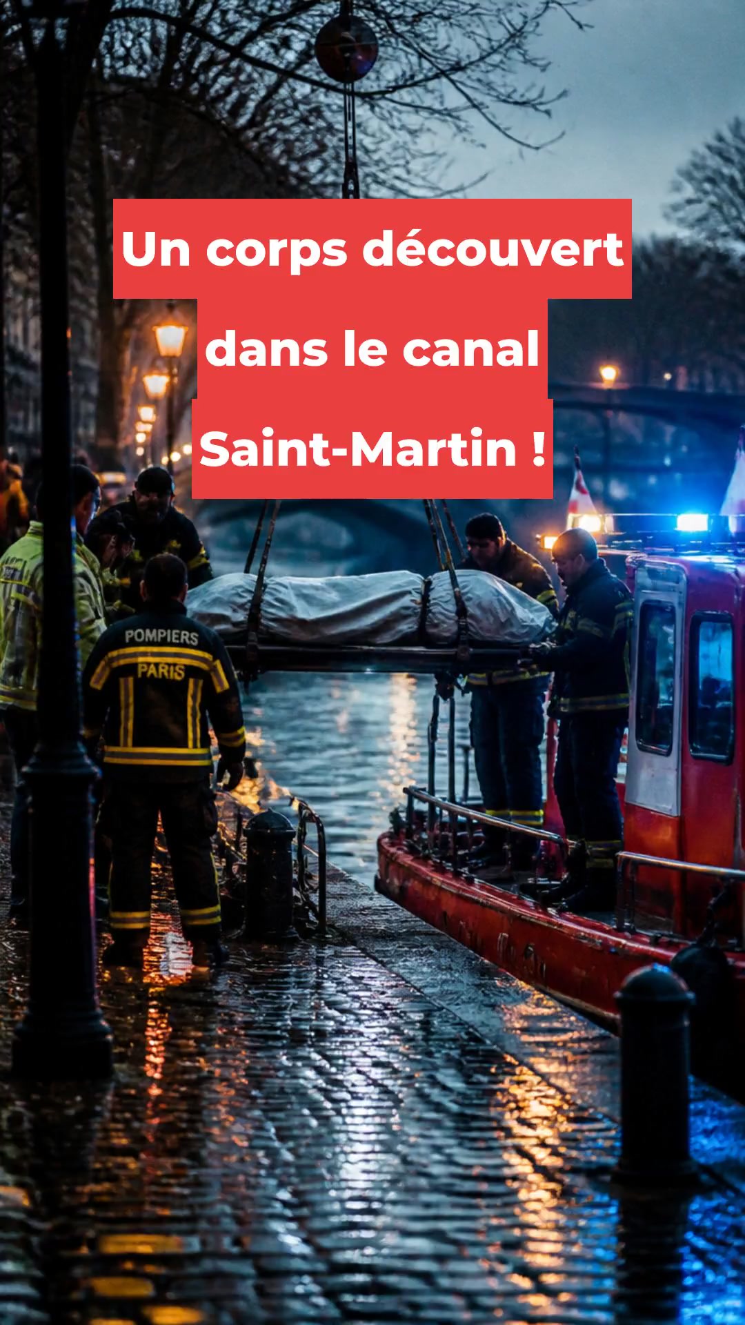 Un corps découvert dans le canal Saint-Martin !