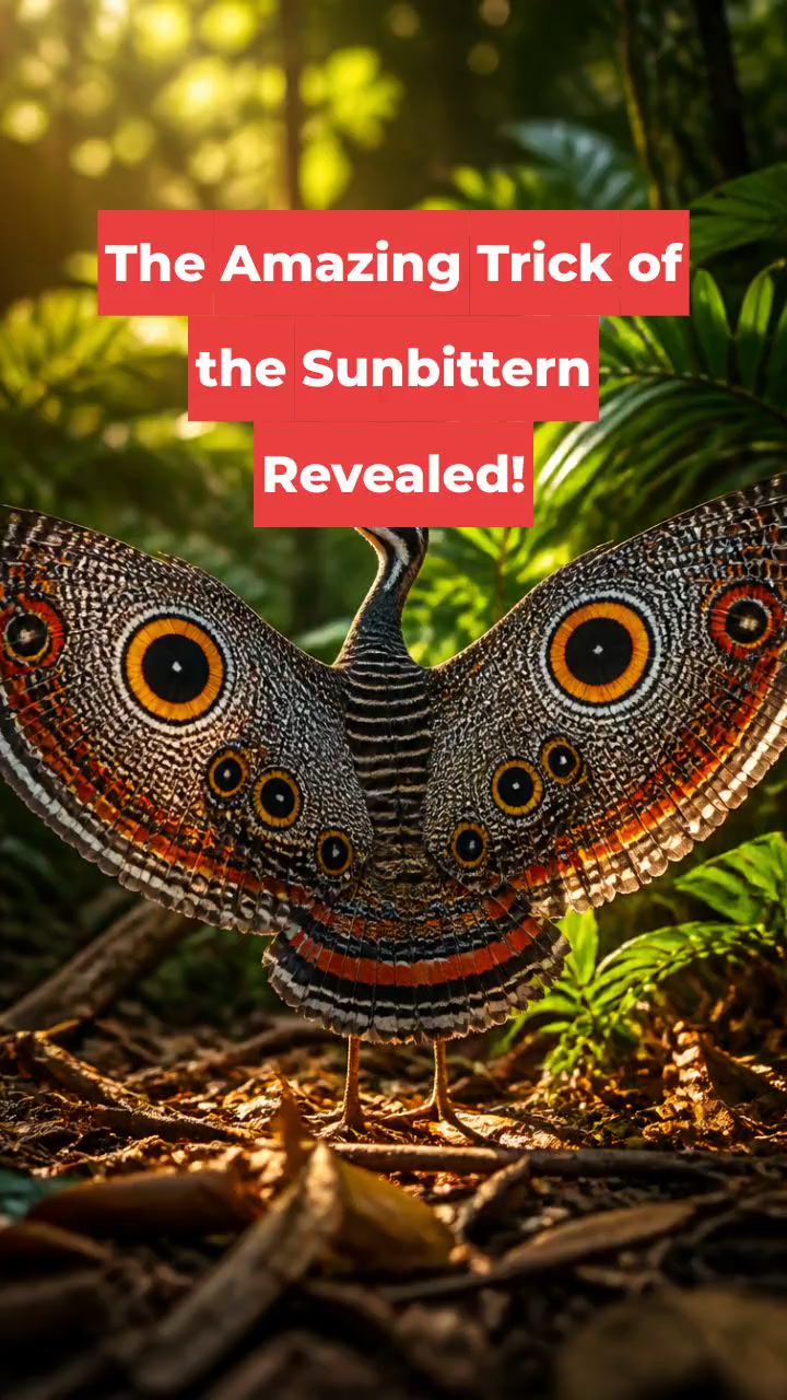 The Amazing Trick of the Sunbittern Revealed!