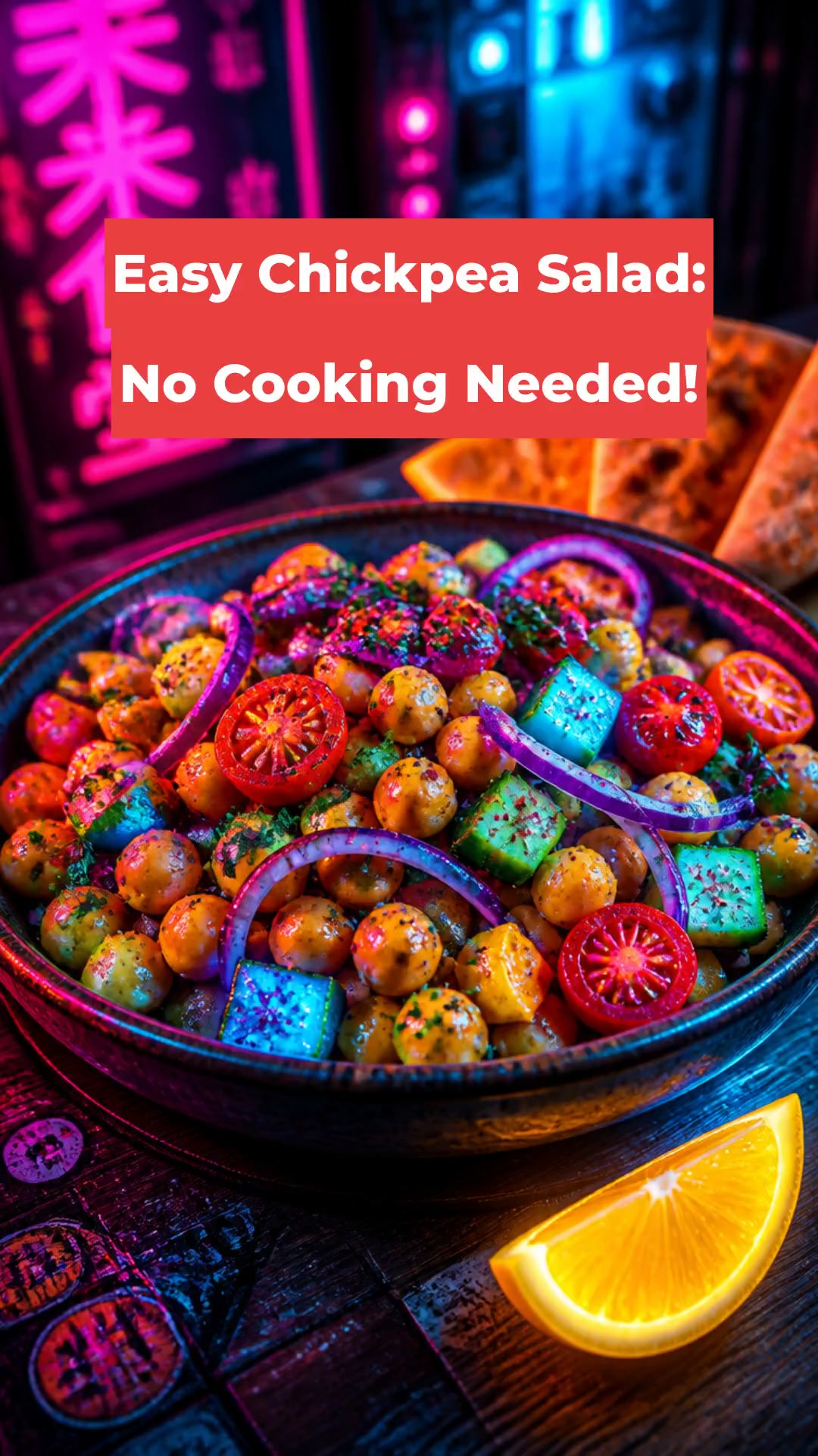 Easy Chickpea Salad: No Cooking Needed!