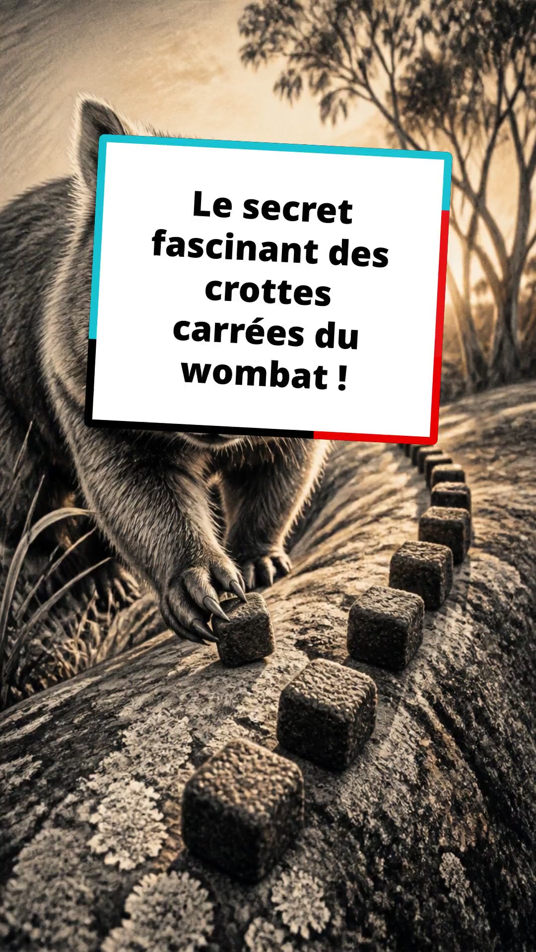 Le secret fascinant des crottes carrées du wombat !