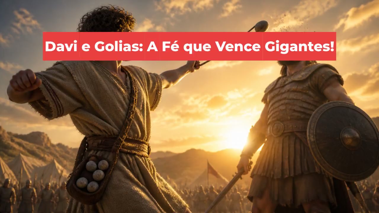 Davi e Golias: A Fé que Vence Gigantes!