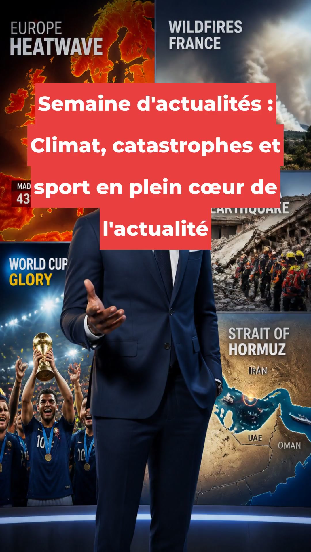 Semaine d'actualités : Climat, catastrophes et sport en plein cœur de l'actualité