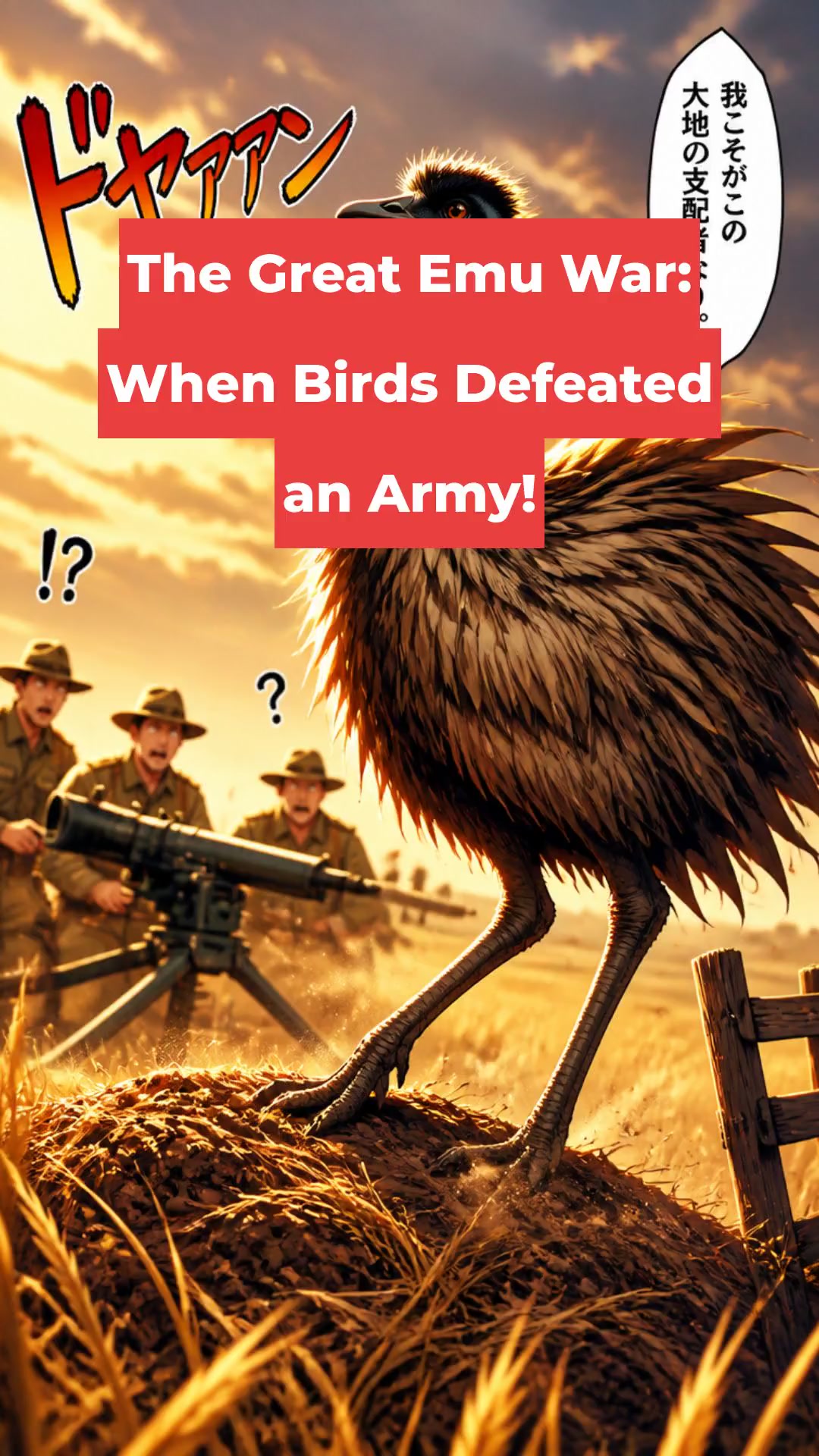 The Great Emu War: When Birds Defeated an Army!