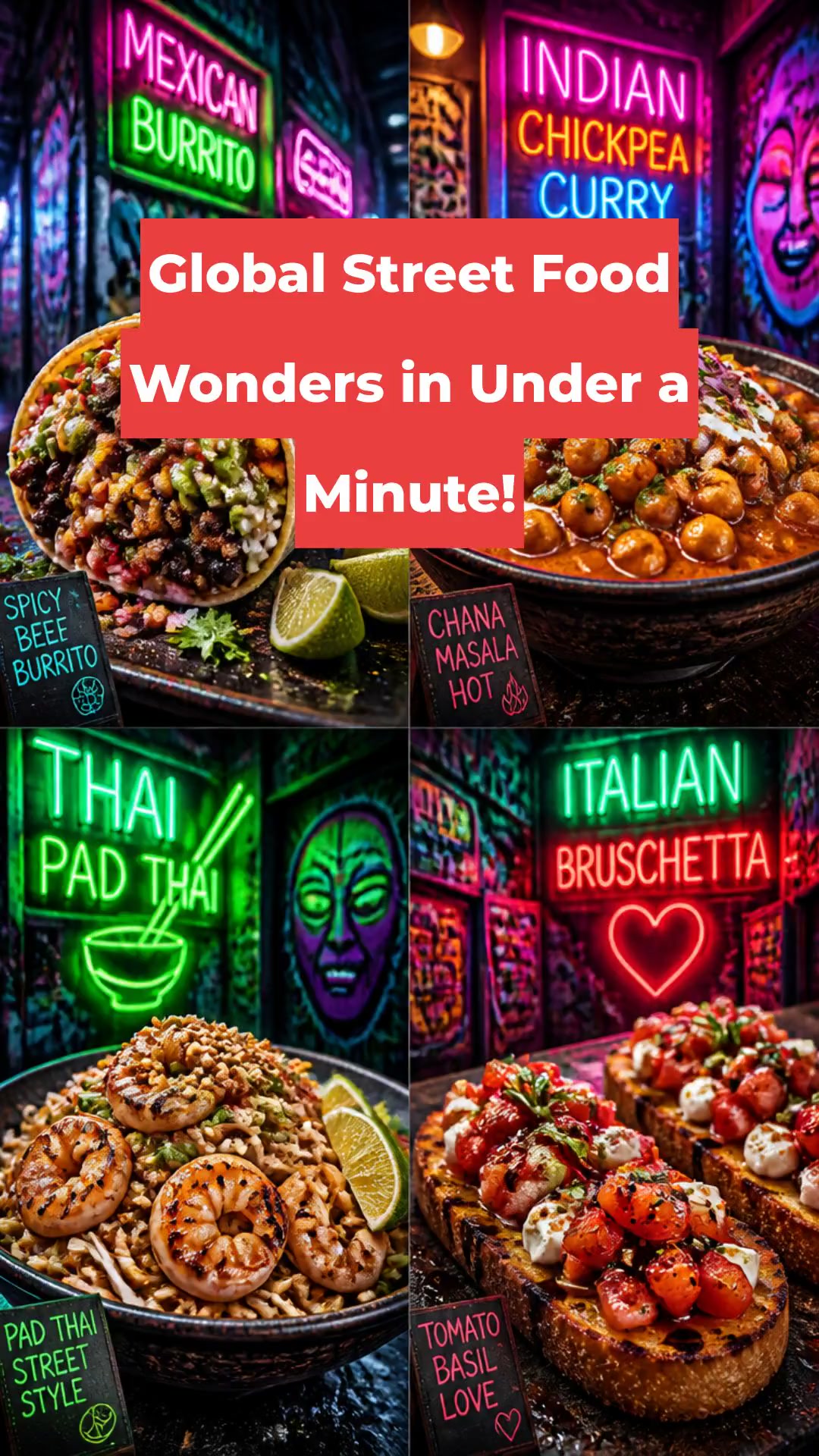 Global Street Food Wonders in Under a Minute!