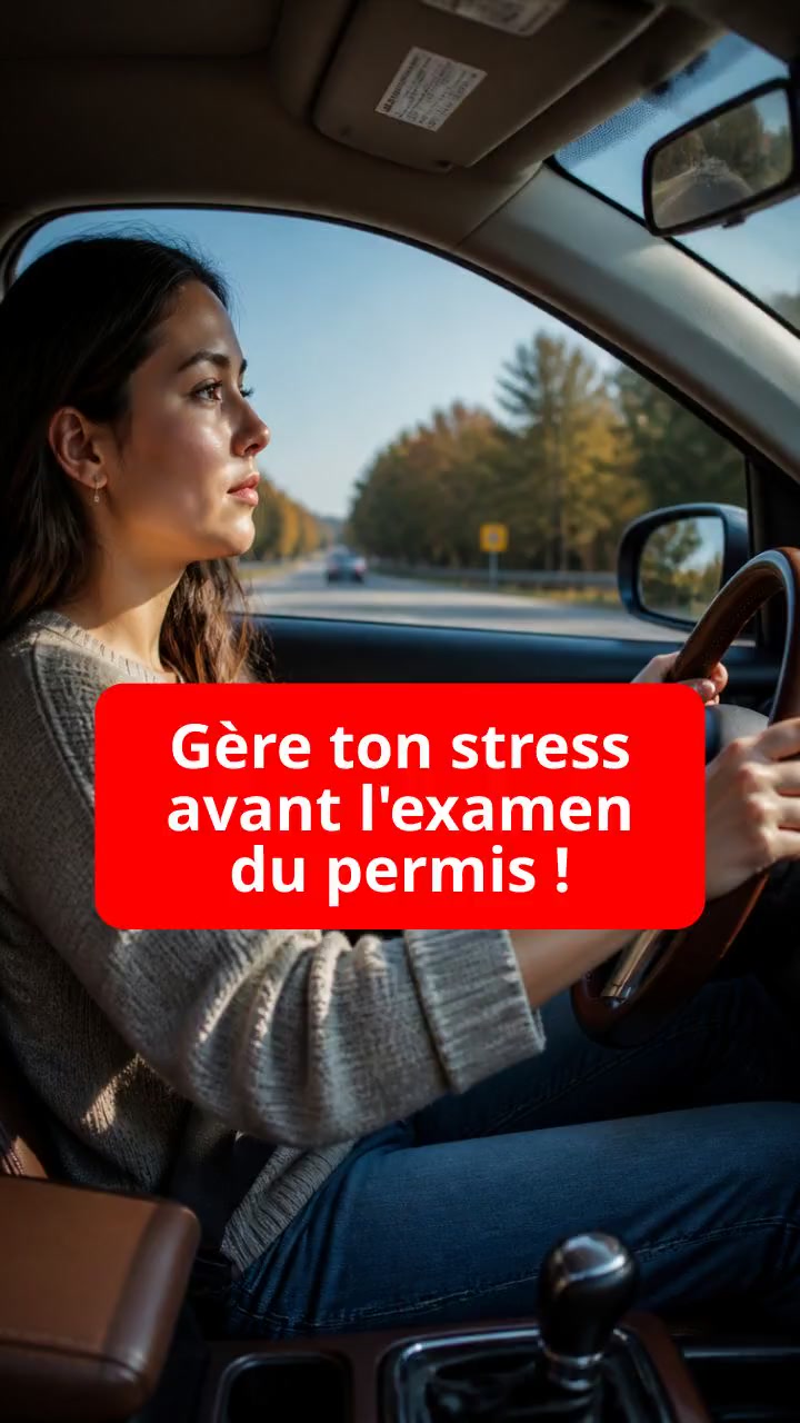 Gère ton stress avant l'examen du permis !