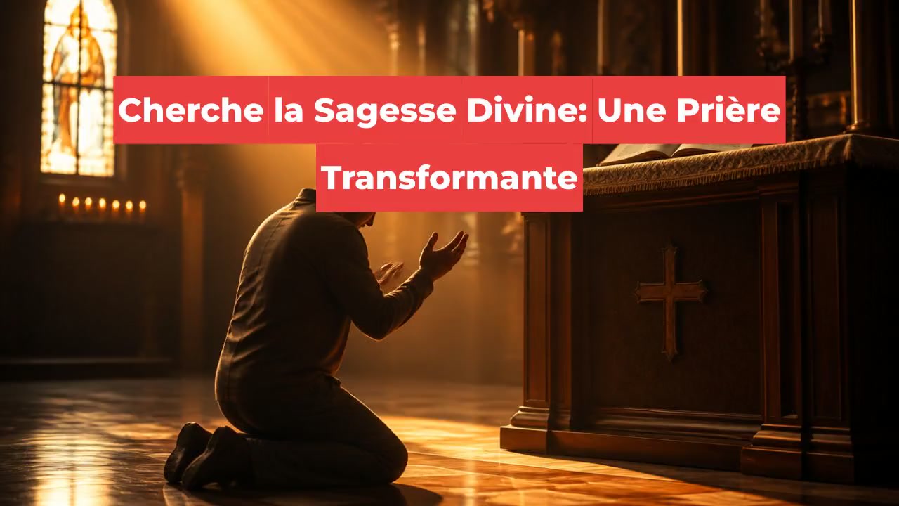 Cherche la Sagesse Divine: Une Prière Transformante