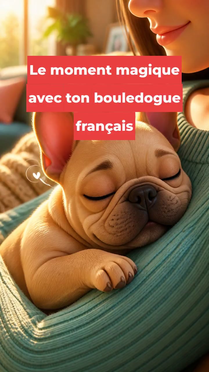 Le moment magique avec ton bouledogue français