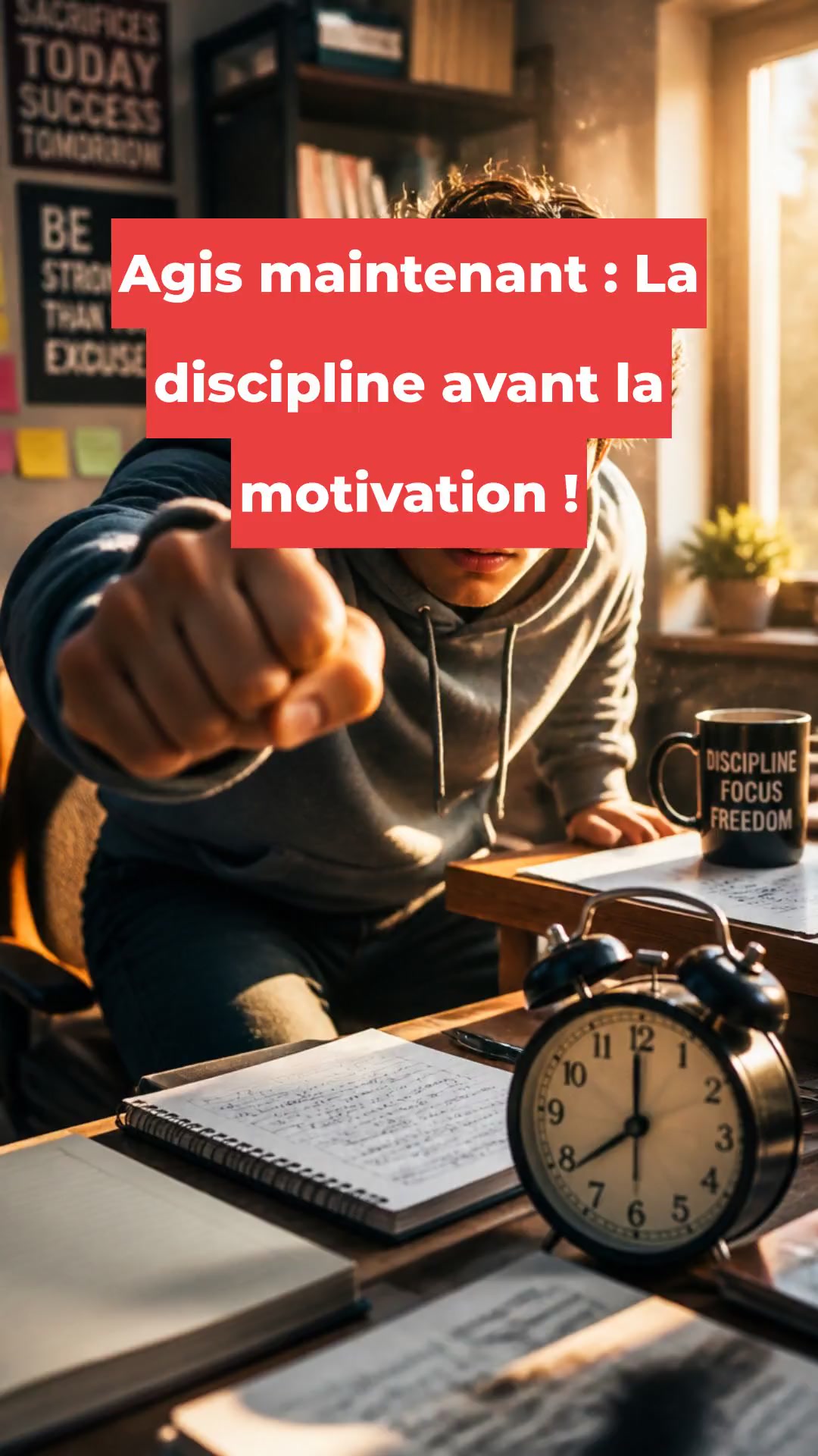 Agis maintenant : La discipline avant la motivation !