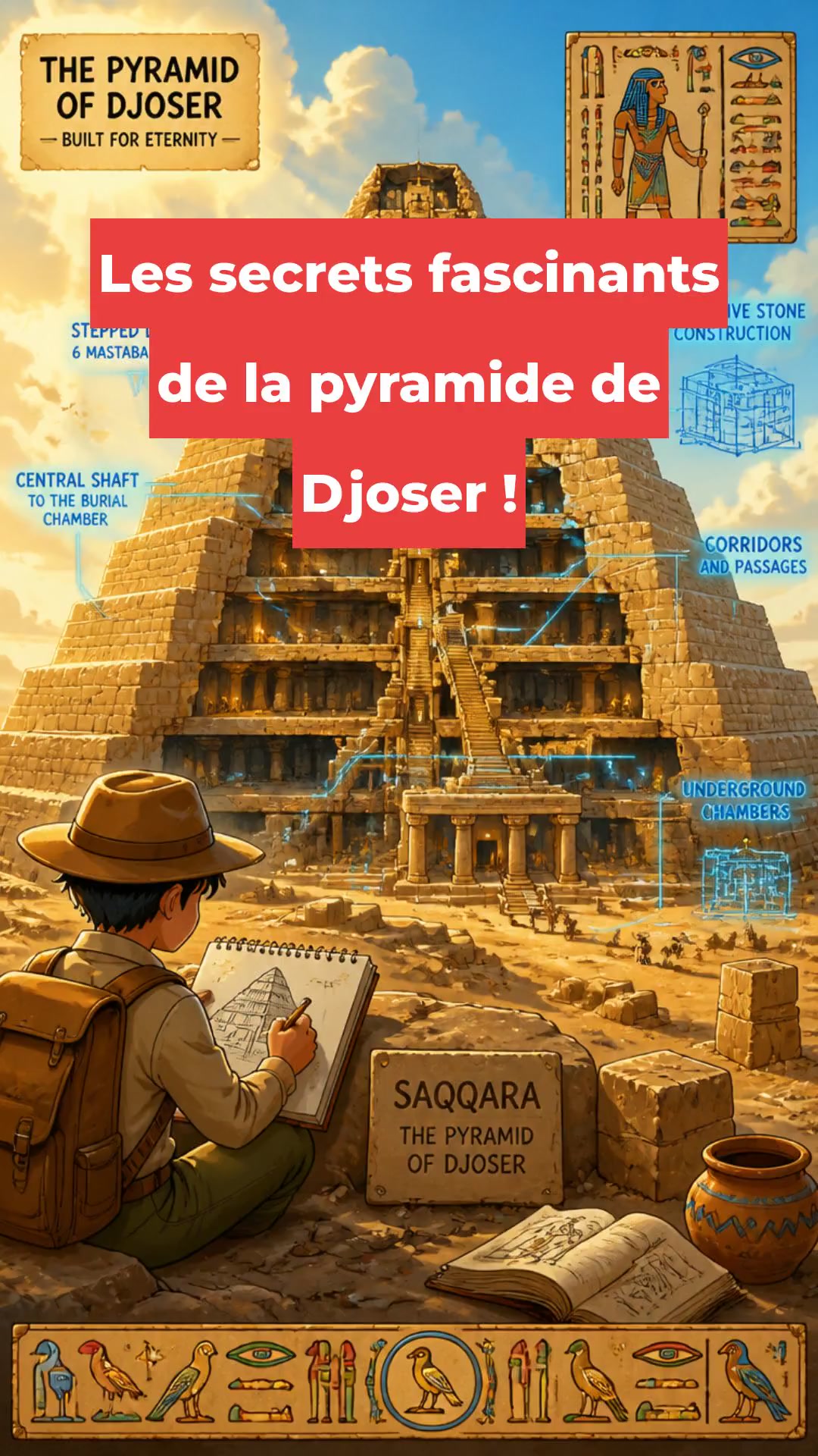 Les secrets fascinants de la pyramide de Djoser !