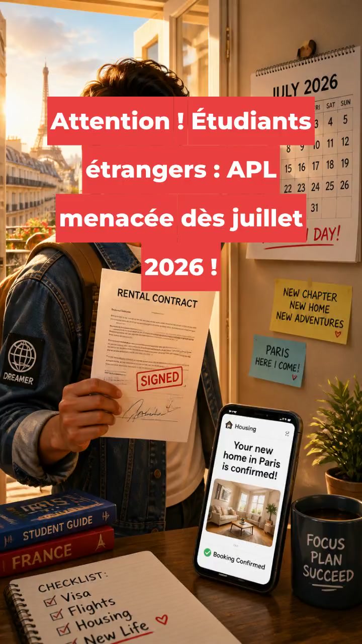 Attention ! Étudiants étrangers : APL menacée dès juillet 2026 !