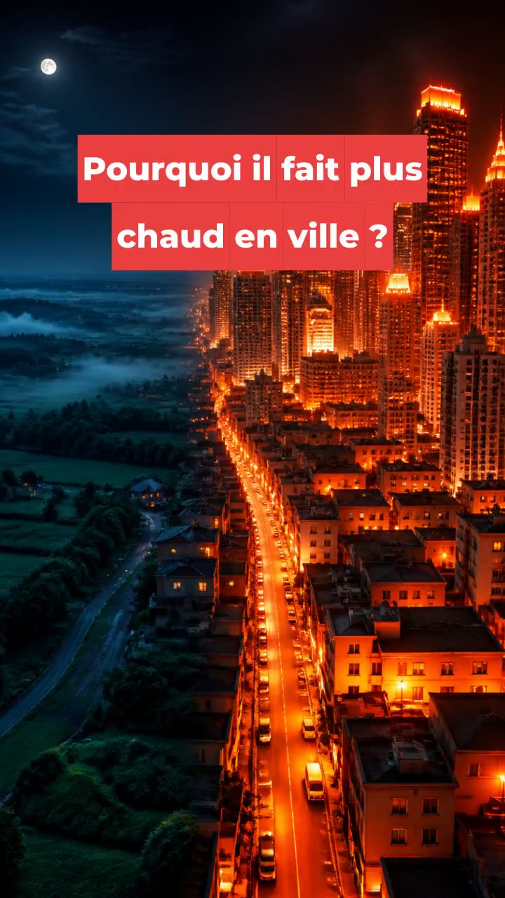 Pourquoi il fait plus chaud en ville ?