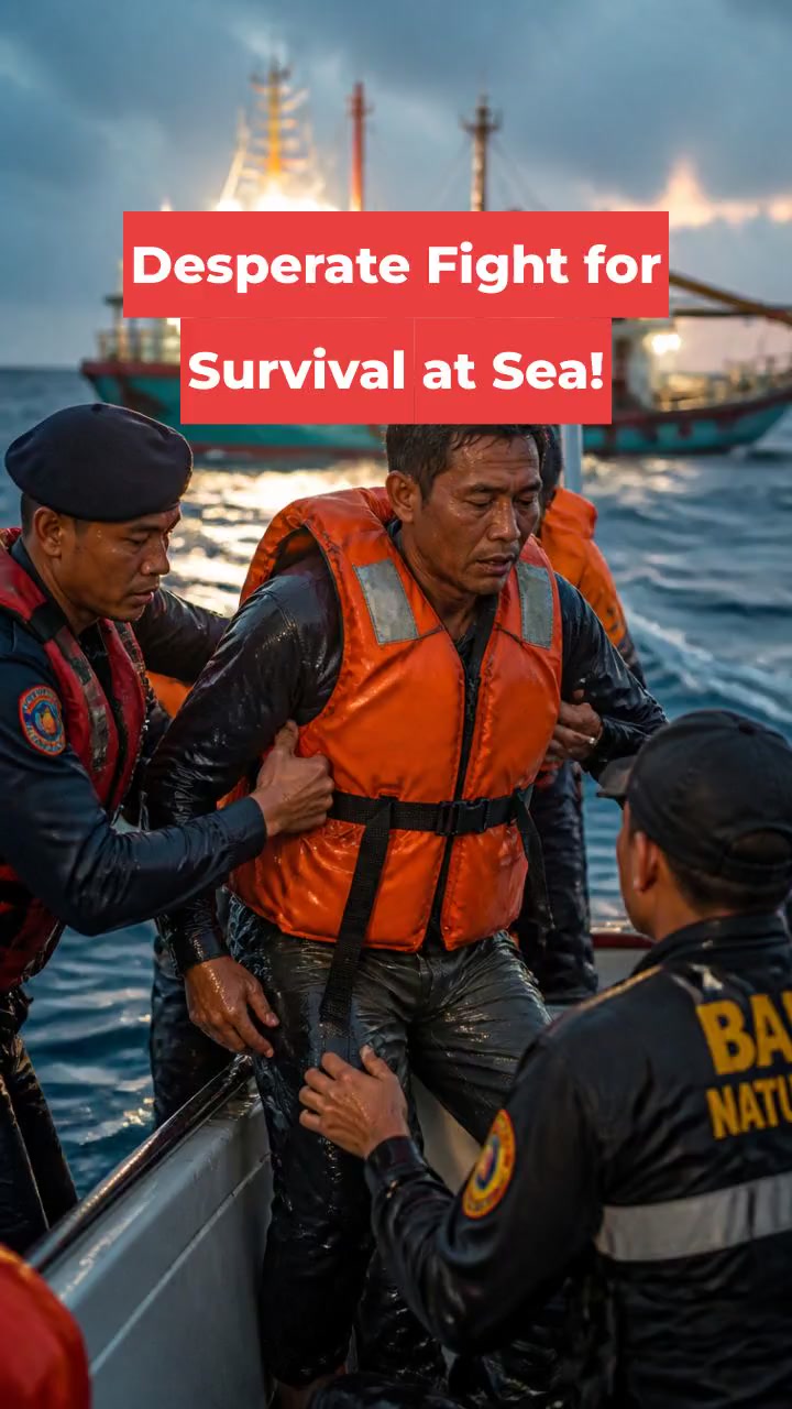 Desperate Fight for Survival at Sea!
