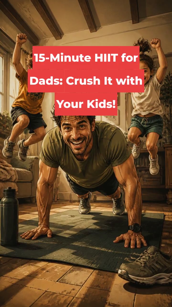 15-Minute HIIT for Dads: Crush It with Your Kids!